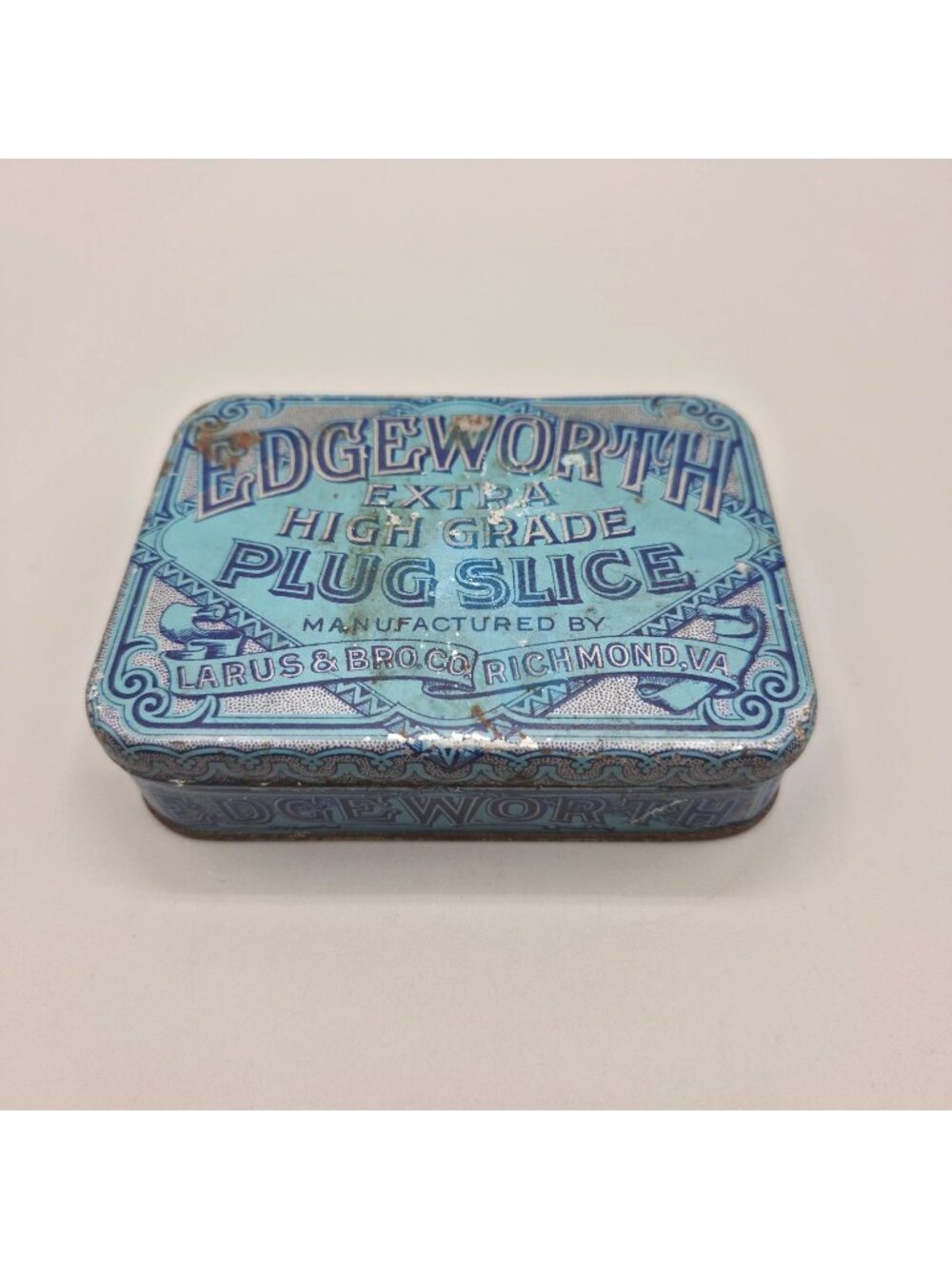 Edgeworth Extra High Grade Plug Slice Tobacco Tin Box EMPTY Larus & Bro Co